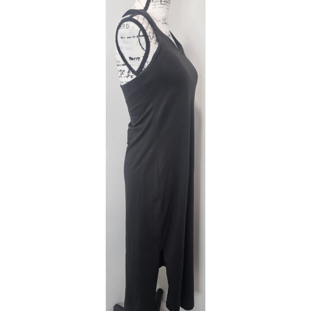 Vuori Halo Racerback Essential Tank Midi Dress Women’s L Black Built In Bra - Picture 6 of 14